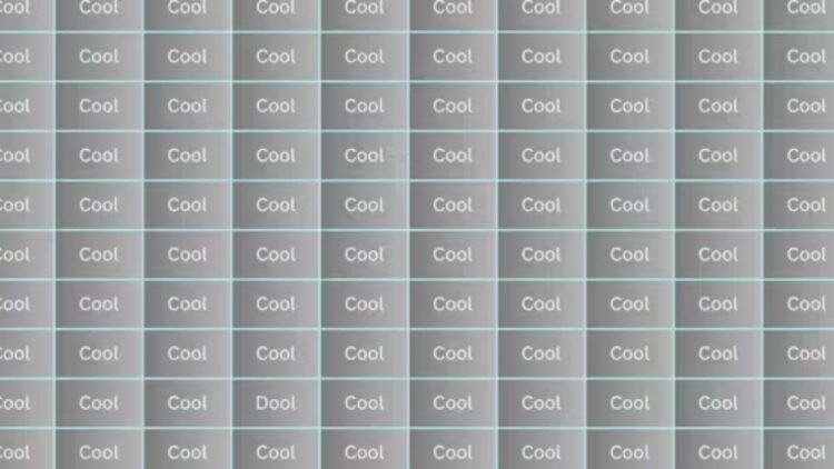 Optical Illusion Test: Can You Find The Word “dool” Hidden Among “cool” In Just 6 Seconds?