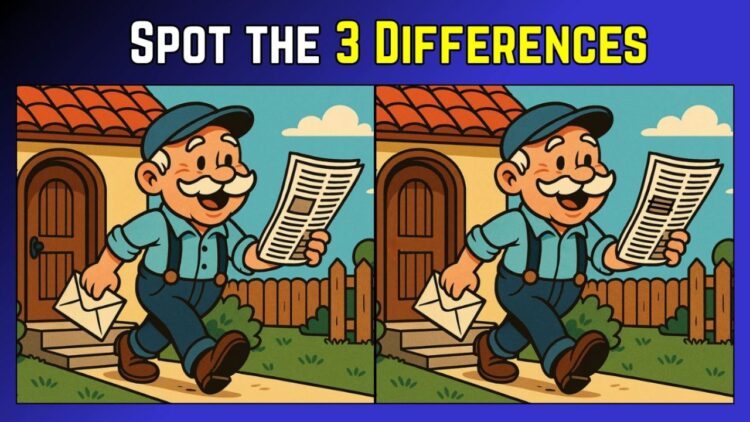Can You Beat The Clock? Spot The 3 Differences In This Old Man Reading Newspaper In Just 7 Seconds!