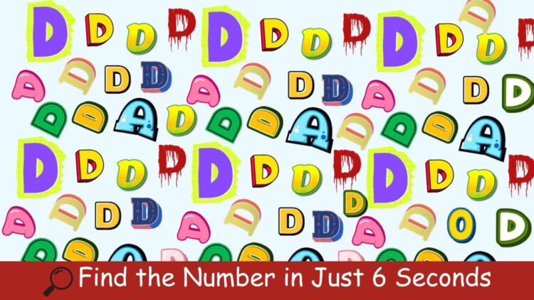 Optical Illusion Challenge: Can You Find the Number 0 Hidden Among the Letter Ds in Just 6 Seconds?
