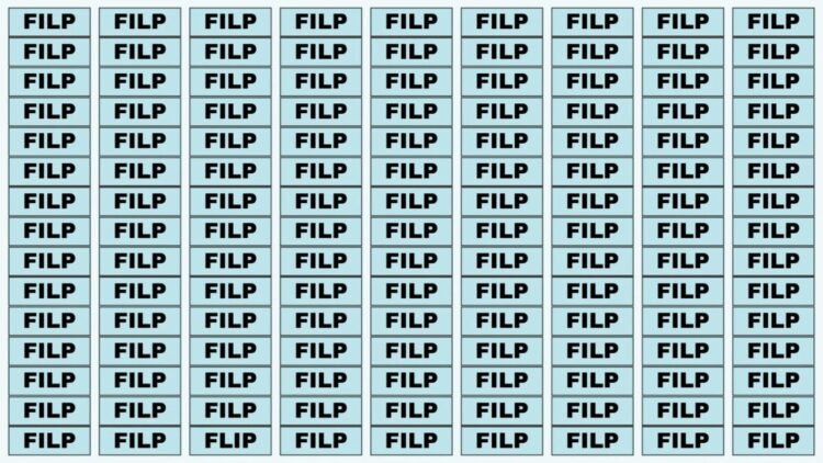Optical Illusion Test - Find the Word “FLIP” In 6 Seconds – It’s Trickier Than You Think!