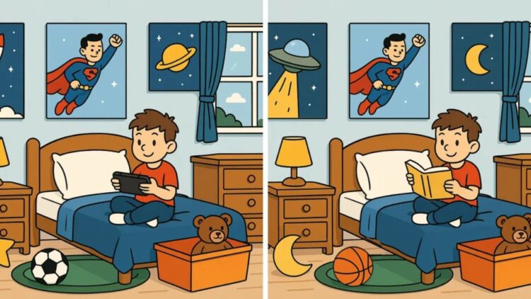 This Boy’s Room Has 5 Hidden Differences -How Many Can You Spot?